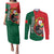 Personalized Portugal Couples Matching Puletasi and Long Sleeve Button Shirt Rooster With Coat Of Arms - Wonder Print Shop
