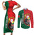 Personalized Portugal Couples Matching Short Sleeve Bodycon Dress and Long Sleeve Button Shirt Rooster With Coat Of Arms - Wonder Print Shop