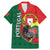 Personalized Portugal Family Matching Mermaid Dress and Hawaiian Shirt Rooster With Coat Of Arms - Wonder Print Shop