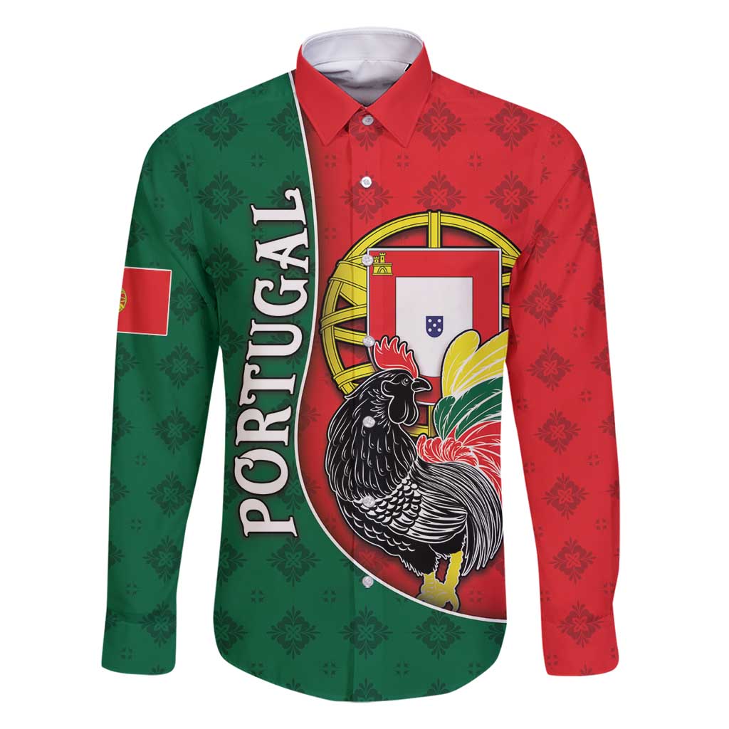 Personalized Portugal Family Matching Mermaid Dress and Hawaiian Shirt Rooster With Coat Of Arms - Wonder Print Shop