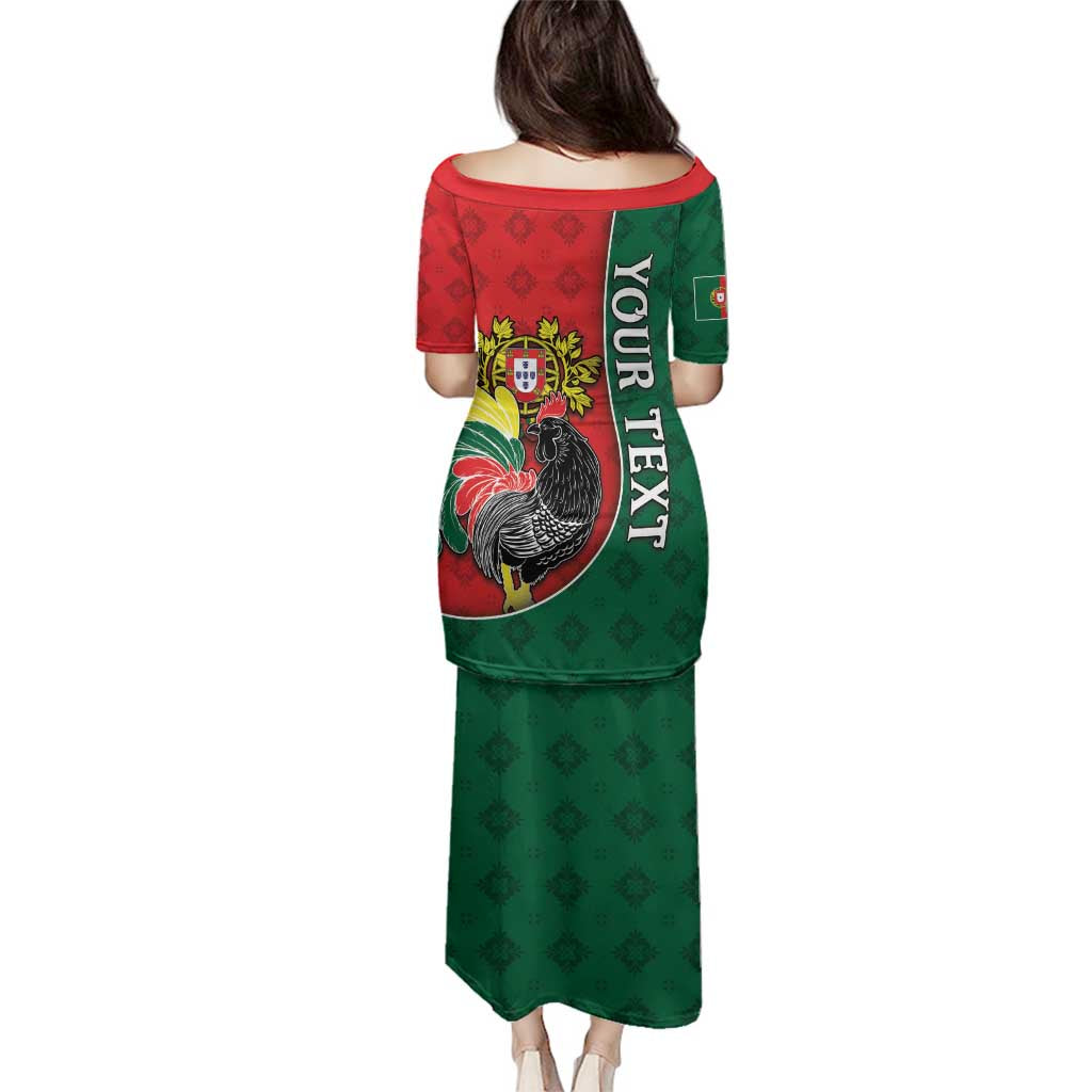 Personalized Portugal Family Matching Puletasi and Hawaiian Shirt Rooster With Coat Of Arms - Wonder Print Shop