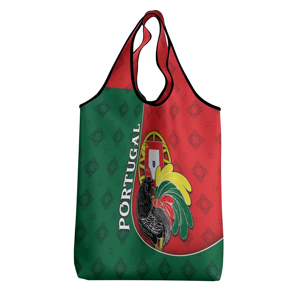 Portugal Grocery Bag Rooster With Coat Of Arms - Wonder Print Shop