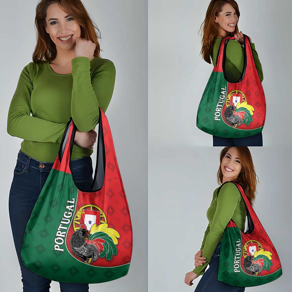 Portugal Grocery Bag Rooster With Coat Of Arms - Wonder Print Shop