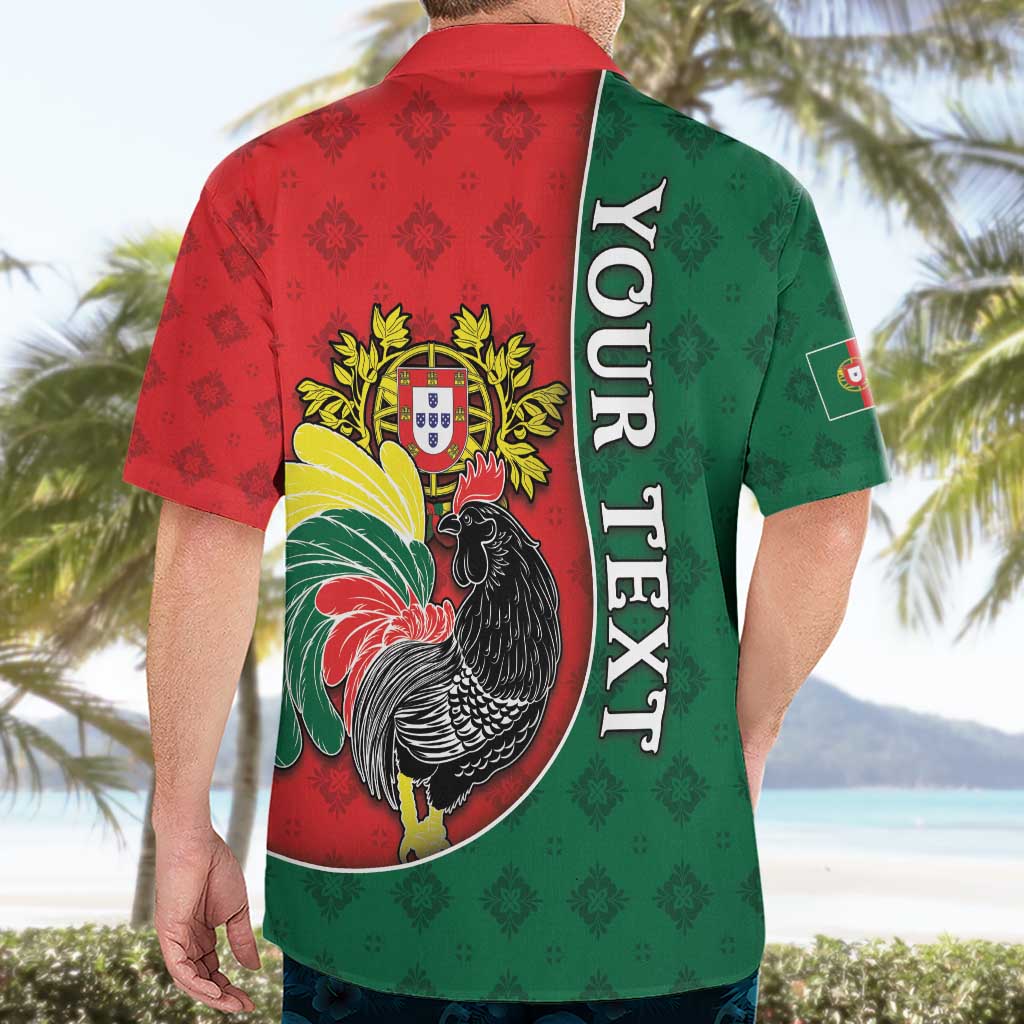 Personalized Portugal Hawaiian Shirt Rooster With Coat Of Arms - Wonder Print Shop