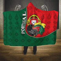 Portugal Hooded Blanket Rooster With Coat Of Arms - Wonder Print Shop