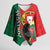 Personalized Portugal Kimono Sleeve Blouse Rooster With Coat Of Arms - Wonder Print Shop