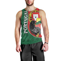 Personalized Portugal Men Tank Top Rooster With Coat Of Arms - Wonder Print Shop
