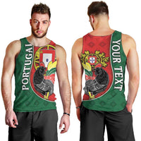 Personalized Portugal Men Tank Top Rooster With Coat Of Arms - Wonder Print Shop