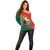 Personalized Portugal Off Shoulder Sweater Rooster With Coat Of Arms - Wonder Print Shop