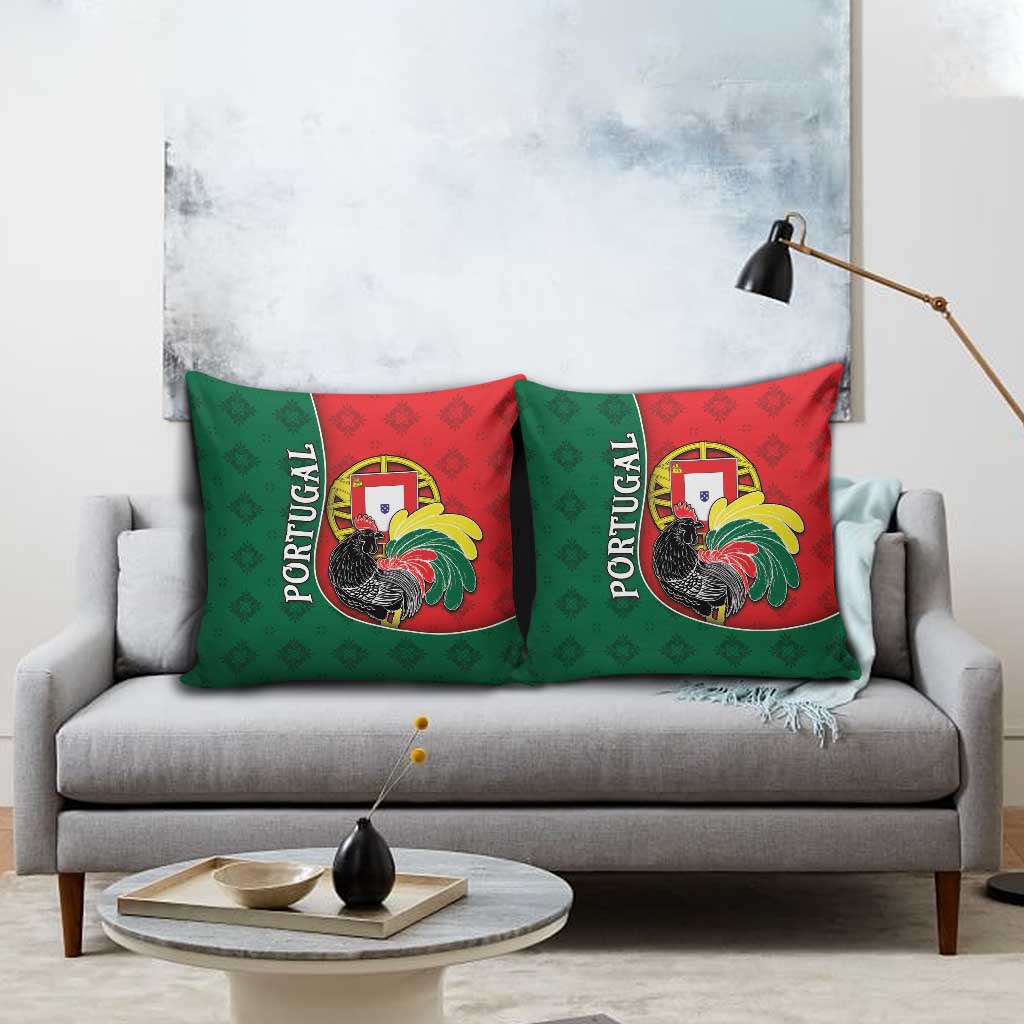 Portugal Pillow Cover Rooster With Coat Of Arms - Wonder Print Shop