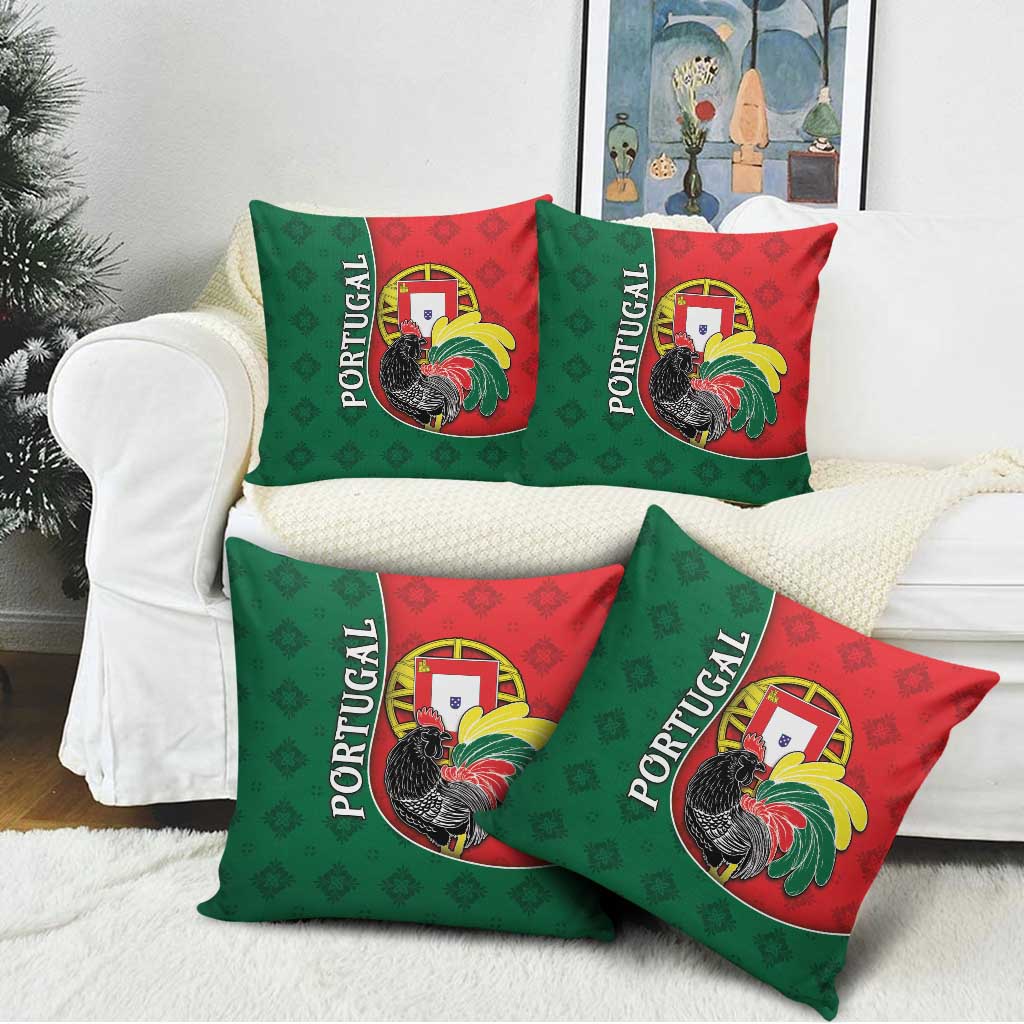Portugal Pillow Cover Rooster With Coat Of Arms - Wonder Print Shop