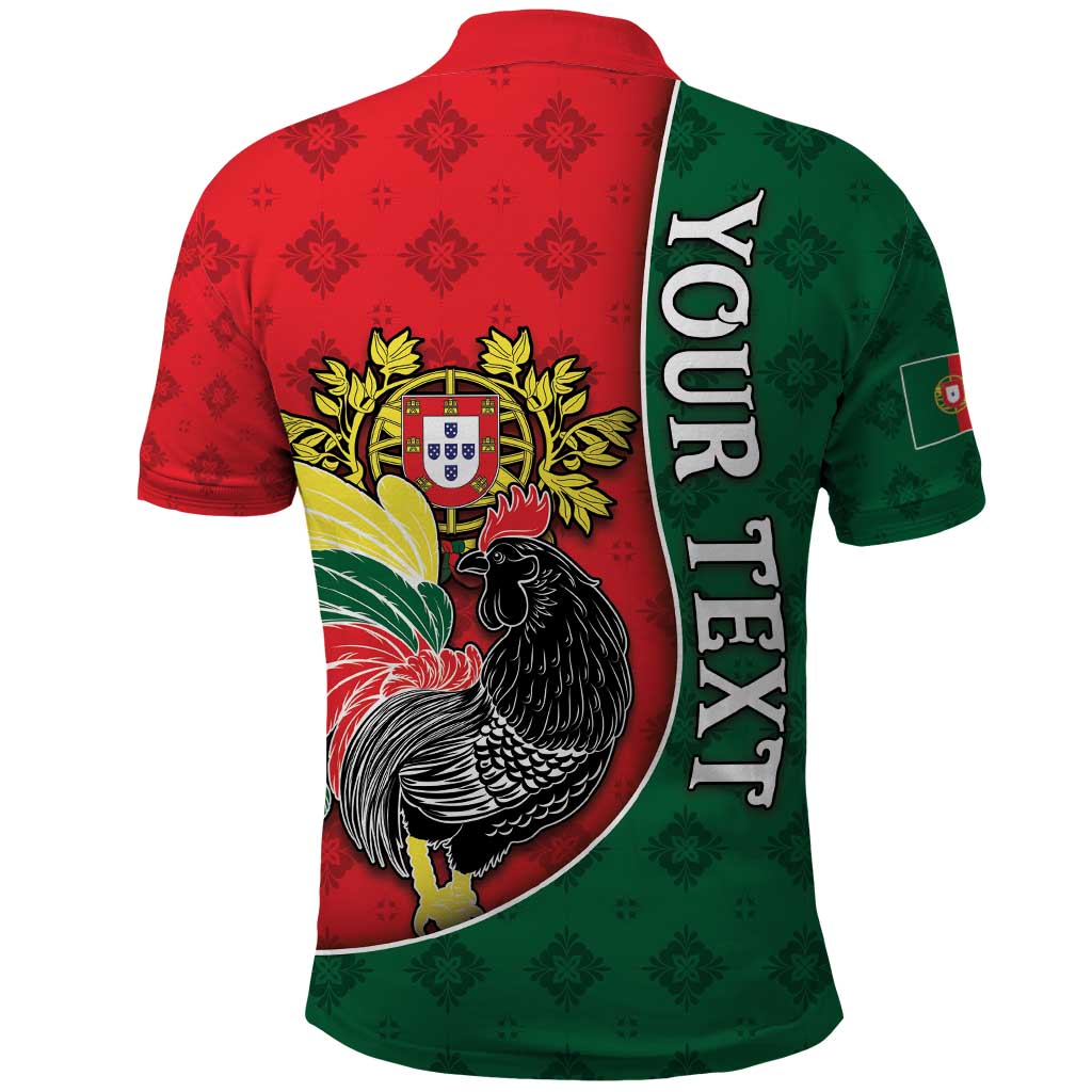Personalized Portugal Polo Shirt Rooster With Coat Of Arms - Wonder Print Shop