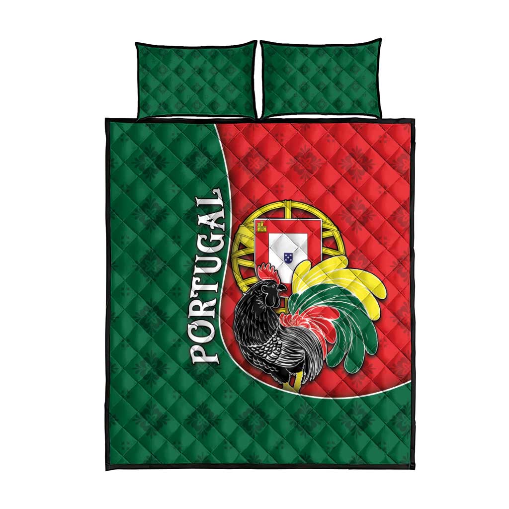 Portugal Quilt Bed Set Rooster With Coat Of Arms - Wonder Print Shop