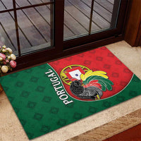 Portugal Rubber Doormat Rooster With Coat Of Arms - Wonder Print Shop