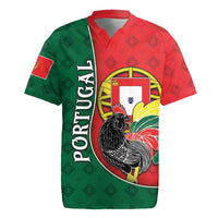 Personalized Portugal Rugby Jersey Rooster With Coat Of Arms - Wonder Print Shop
