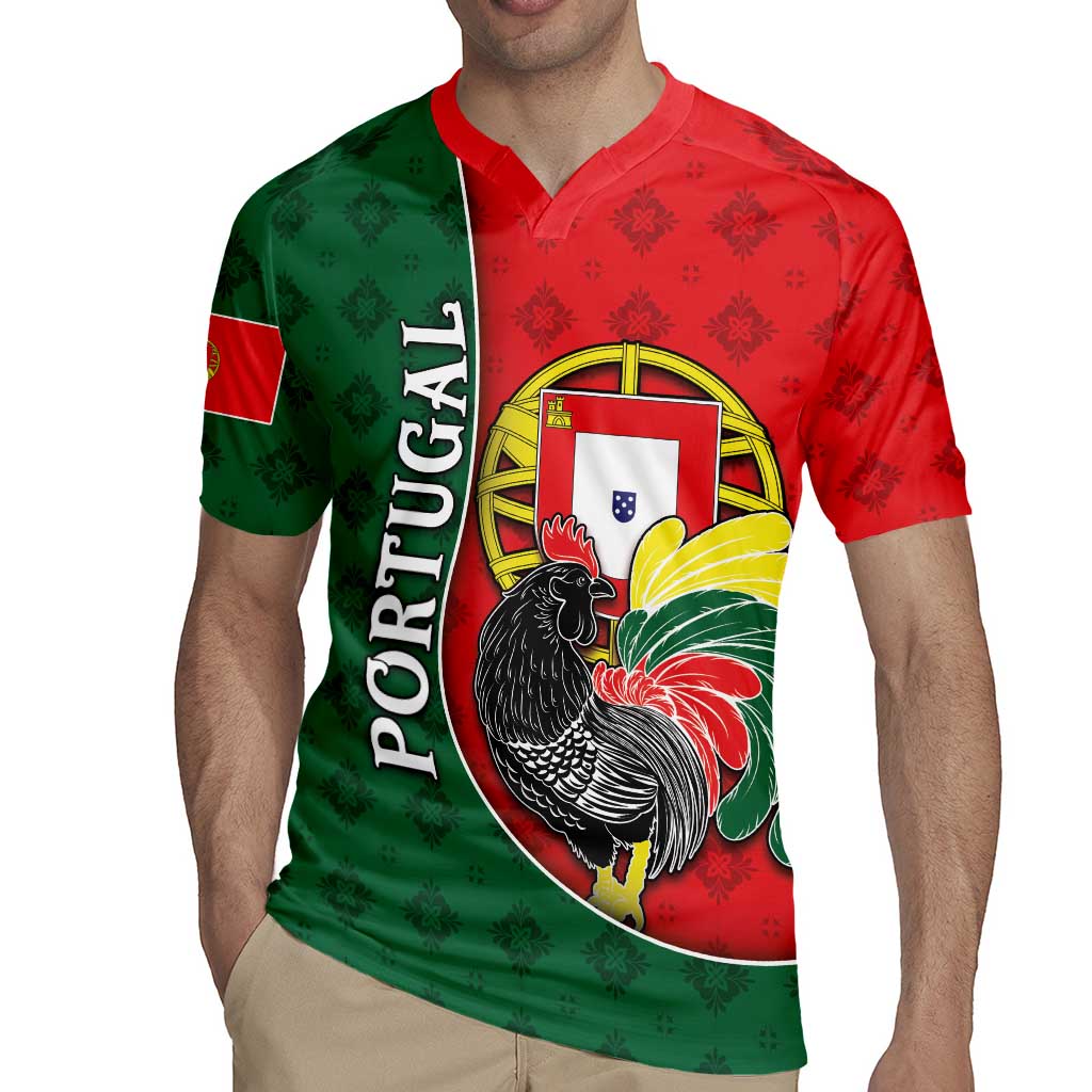 Personalized Portugal Rugby Jersey Rooster With Coat Of Arms - Wonder Print Shop