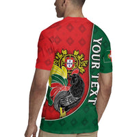Personalized Portugal Rugby Jersey Rooster With Coat Of Arms - Wonder Print Shop