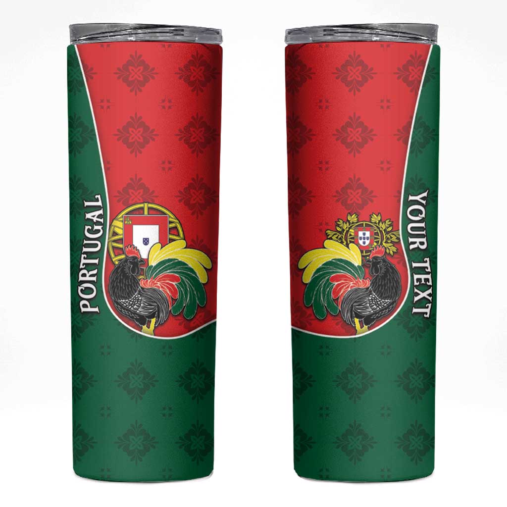 Personalized Portugal Skinny Tumbler Rooster With Coat Of Arms - Wonder Print Shop