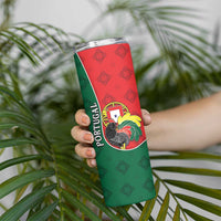 Personalized Portugal Skinny Tumbler Rooster With Coat Of Arms - Wonder Print Shop