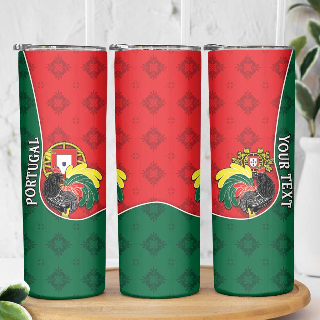 Personalized Portugal Skinny Tumbler Rooster With Coat Of Arms - Wonder Print Shop