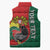 Personalized Portugal Sleeveless Puffer Jacket Rooster With Coat Of Arms - Wonder Print Shop