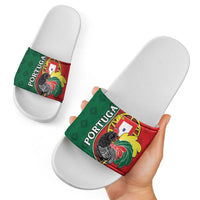 Portugal Slide Sandals Rooster With Coat Of Arms - Wonder Print Shop