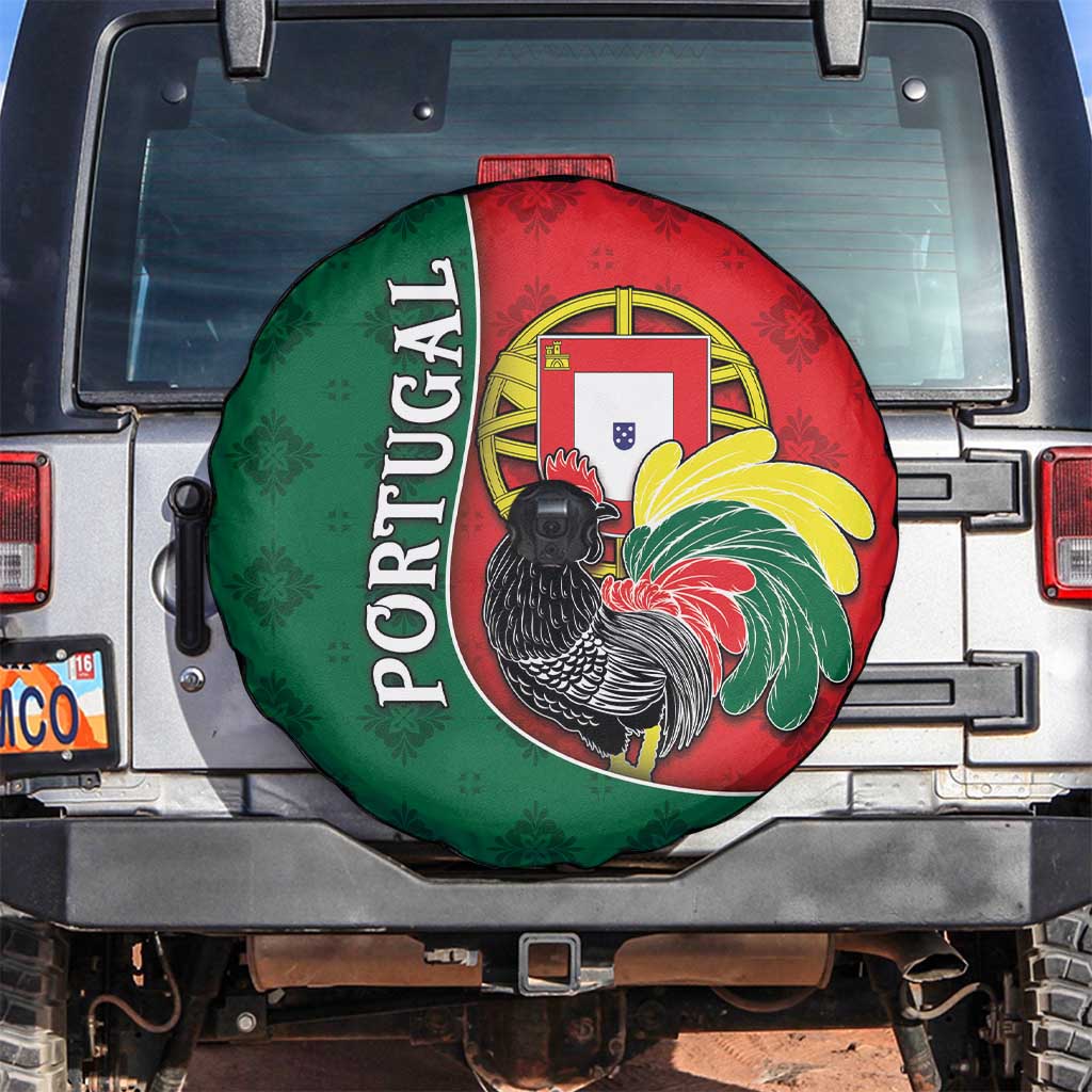 Portugal Spare Tire Cover Rooster With Coat Of Arms - Wonder Print Shop