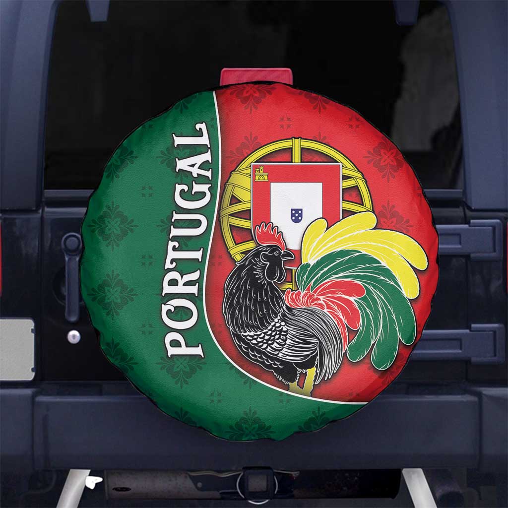 Portugal Spare Tire Cover Rooster With Coat Of Arms - Wonder Print Shop