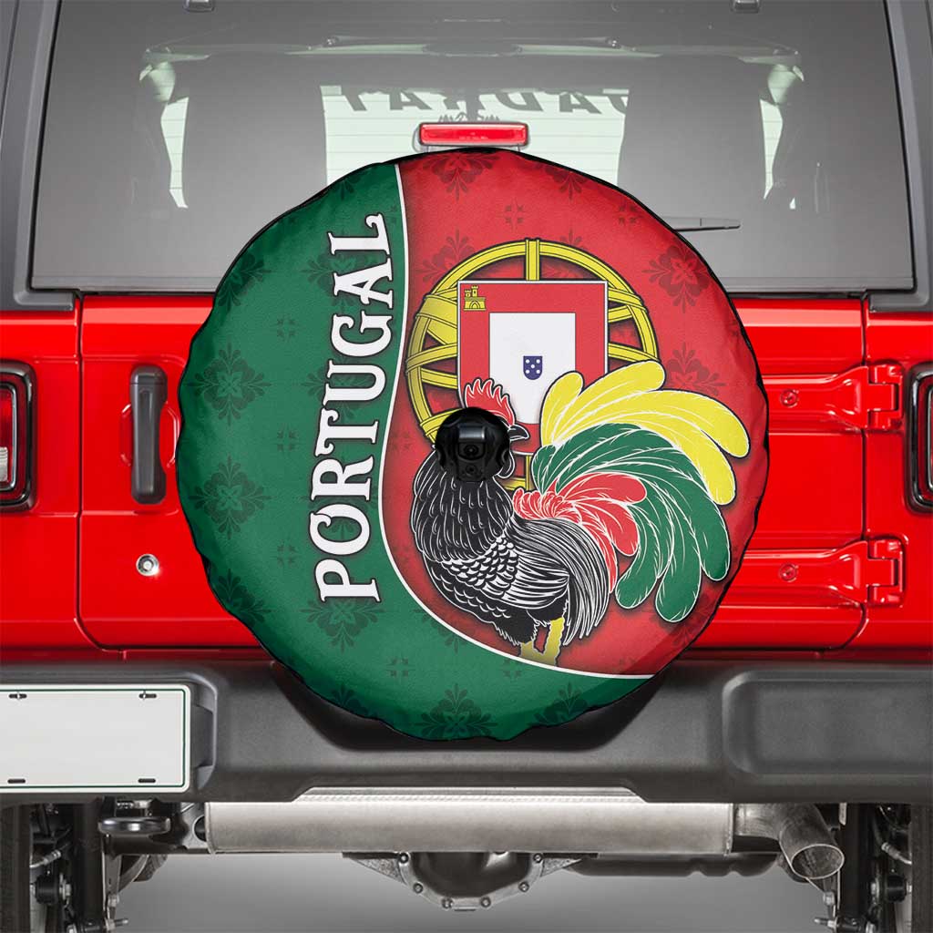 Portugal Spare Tire Cover Rooster With Coat Of Arms - Wonder Print Shop