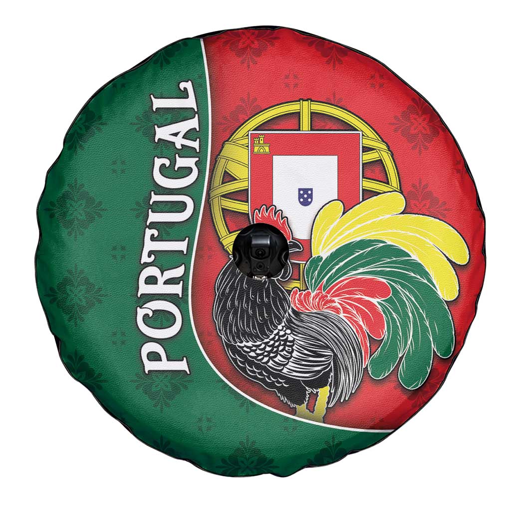 Portugal Spare Tire Cover Rooster With Coat Of Arms - Wonder Print Shop