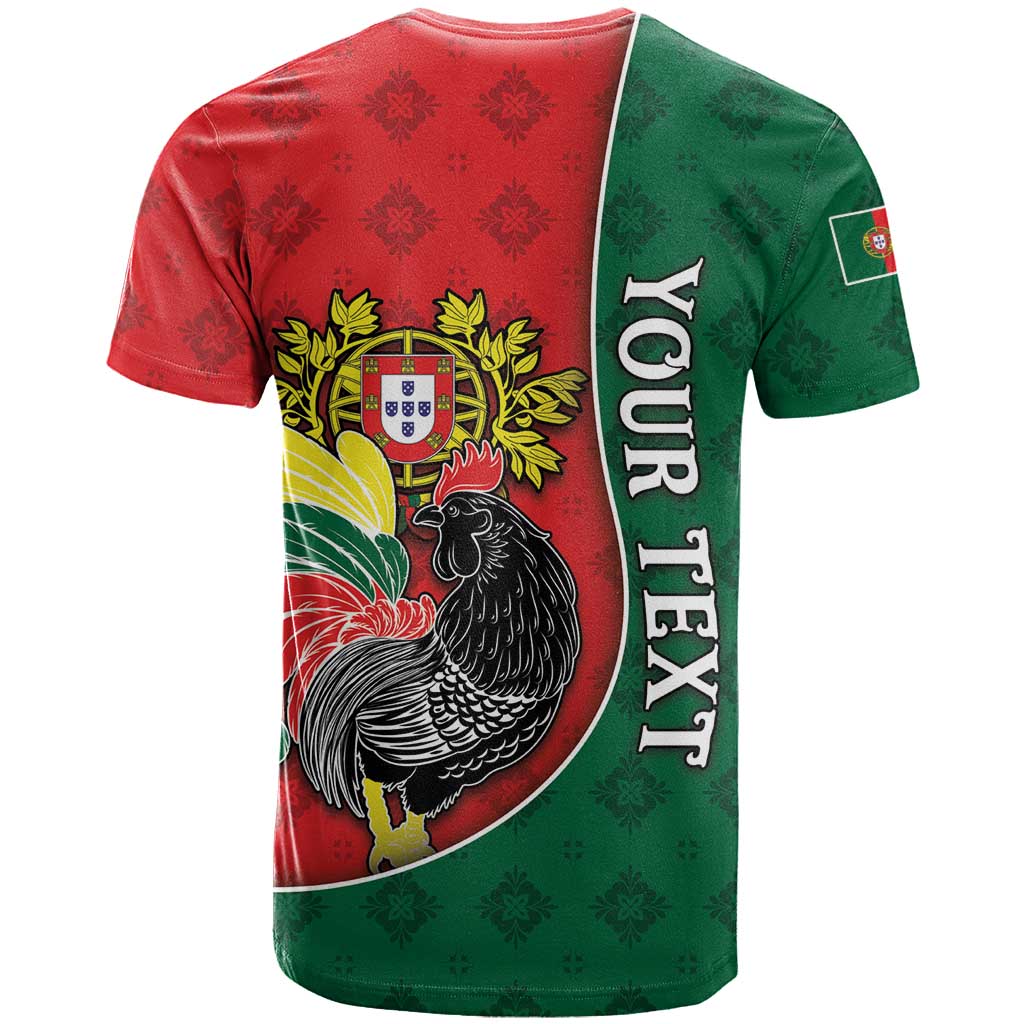 Personalized Portugal T Shirt Rooster With Coat Of Arms - Wonder Print Shop