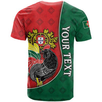 Personalized Portugal T Shirt Rooster With Coat Of Arms - Wonder Print Shop