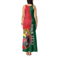 Personalized Portugal Tank Maxi Dress Rooster With Coat Of Arms - Wonder Print Shop