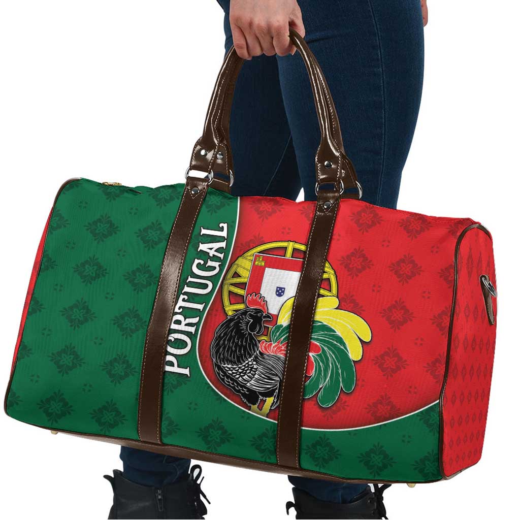 Portugal Travel Bag Rooster With Coat Of Arms - Wonder Print Shop