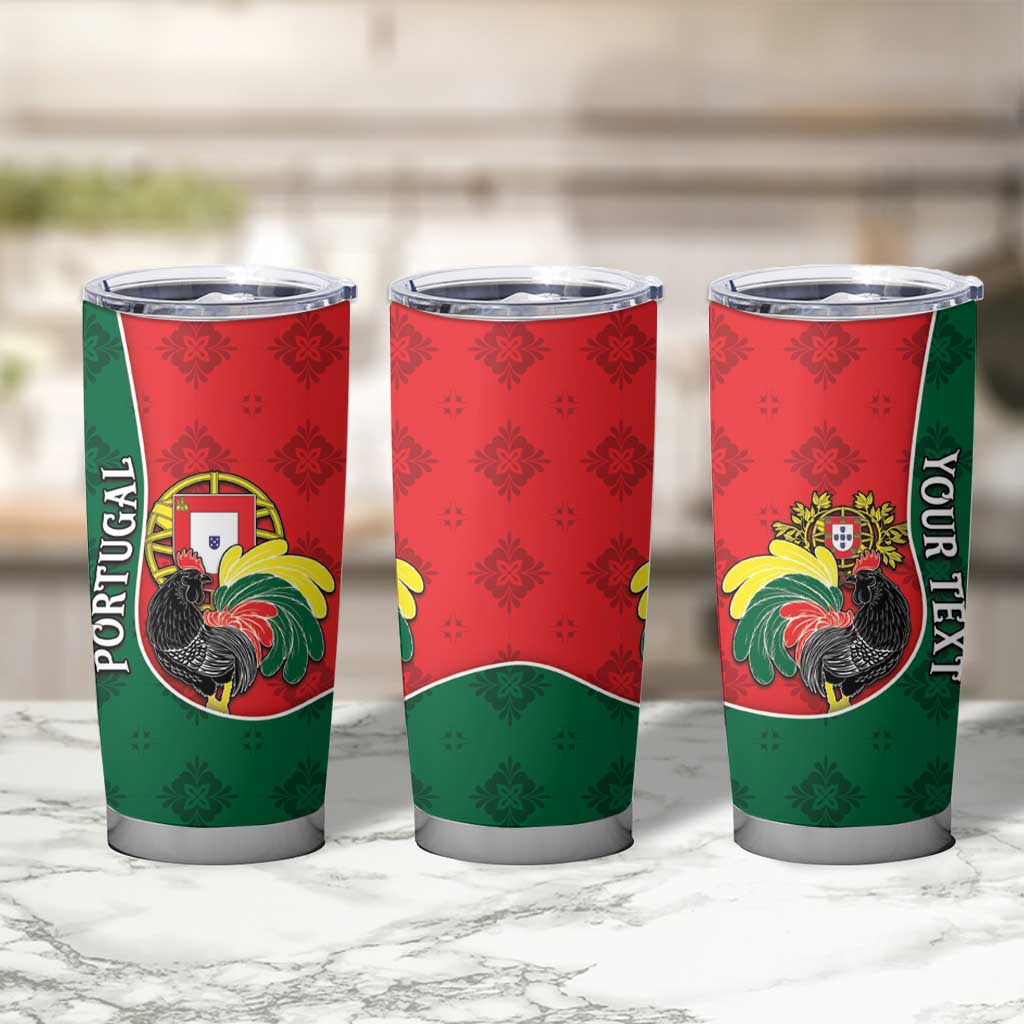 Personalized Portugal Tumbler Cup Rooster With Coat Of Arms - Wonder Print Shop