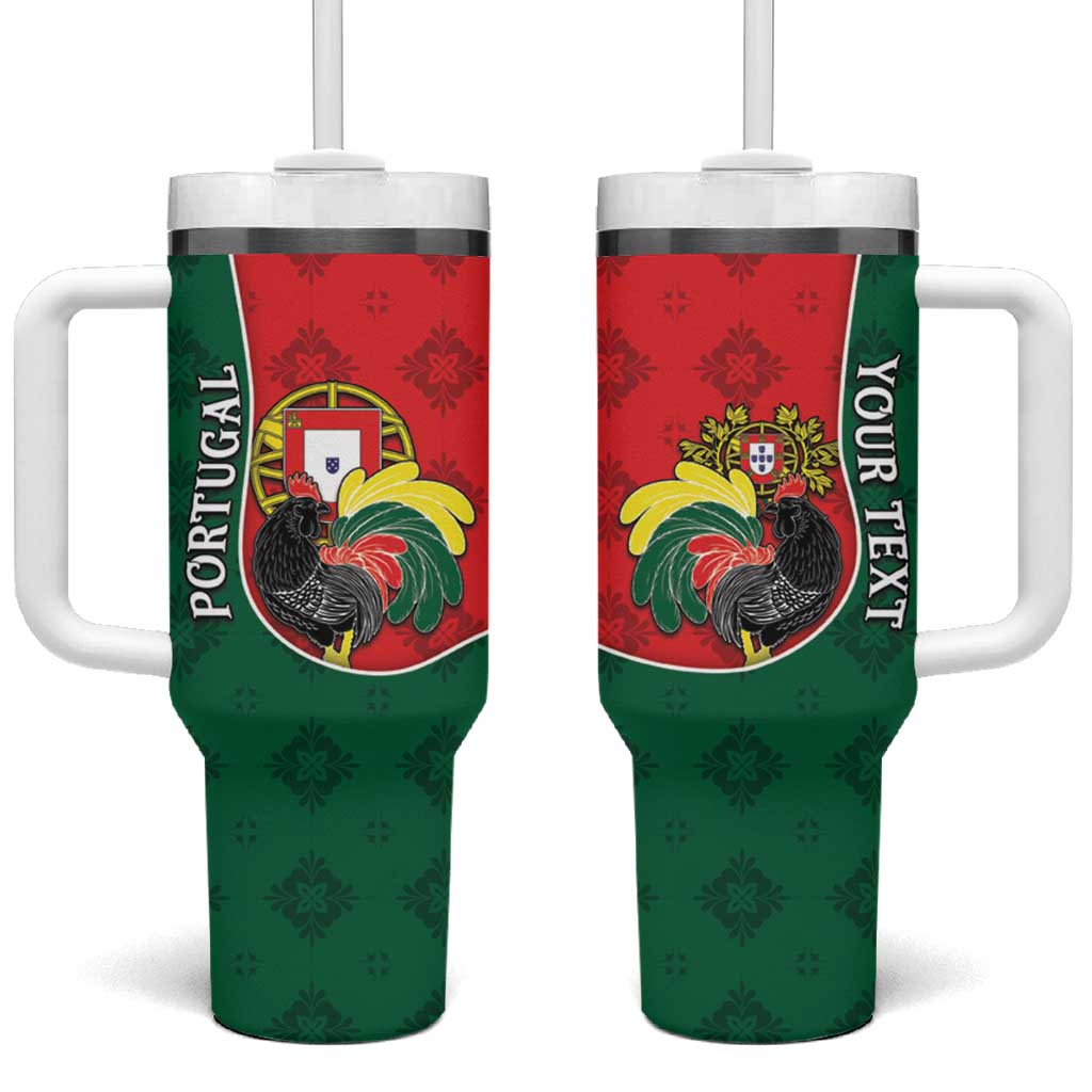 Personalized Portugal Tumbler With Handle Rooster With Coat Of Arms - Wonder Print Shop