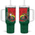 Personalized Portugal Tumbler With Handle Rooster With Coat Of Arms - Wonder Print Shop