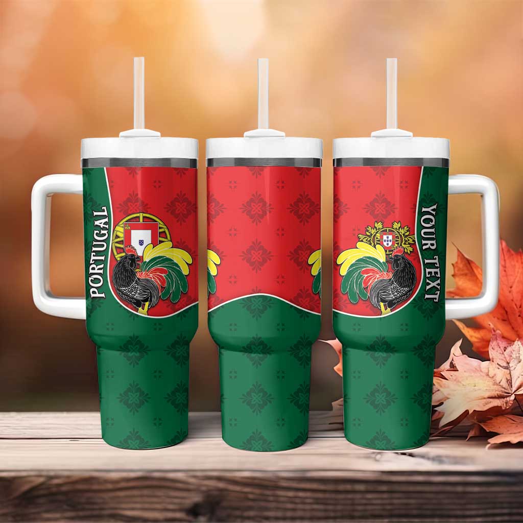 Personalized Portugal Tumbler With Handle Rooster With Coat Of Arms - Wonder Print Shop