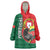 Personalized Portugal Wearable Blanket Hoodie Rooster With Coat Of Arms - Wonder Print Shop
