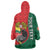 Personalized Portugal Wearable Blanket Hoodie Rooster With Coat Of Arms - Wonder Print Shop