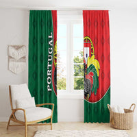 Portugal Window Curtain Rooster With Coat Of Arms - Wonder Print Shop