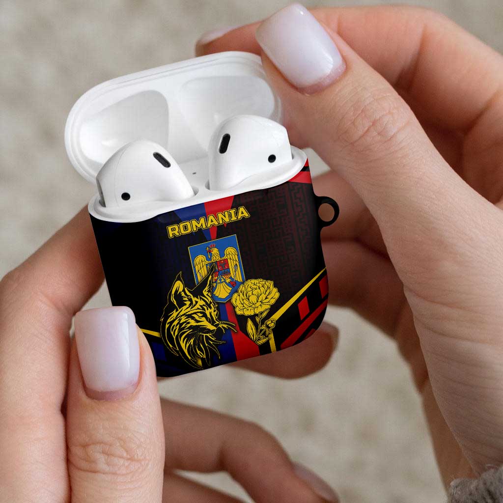 Romania AirPods Case The Eurasian Lynx With The Peony - Wonder Print Shop