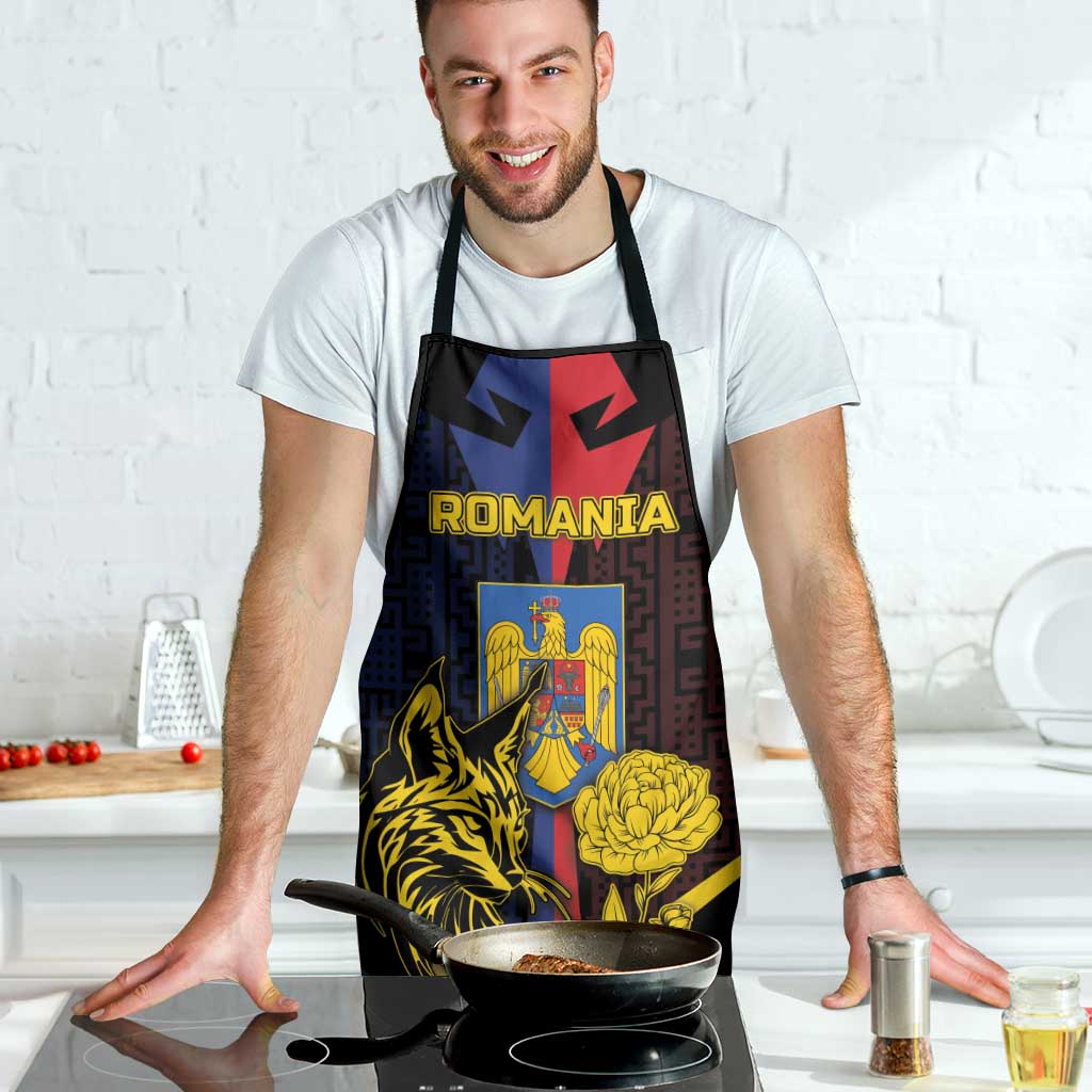 Romania Apron The Eurasian Lynx With The Peony - Wonder Print Shop