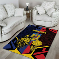 Romania Area Rug The Eurasian Lynx With The Peony - Wonder Print Shop