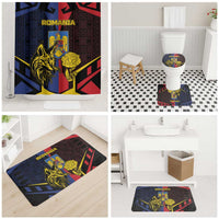 Romania Bathroom Set The Eurasian Lynx With The Peony - Wonder Print Shop
