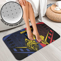 Romania Bathroom Set The Eurasian Lynx With The Peony - Wonder Print Shop