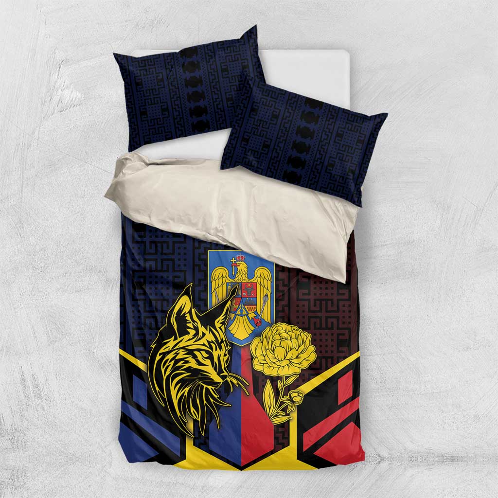 Romania Bedding Set The Eurasian Lynx With The Peony - Wonder Print Shop