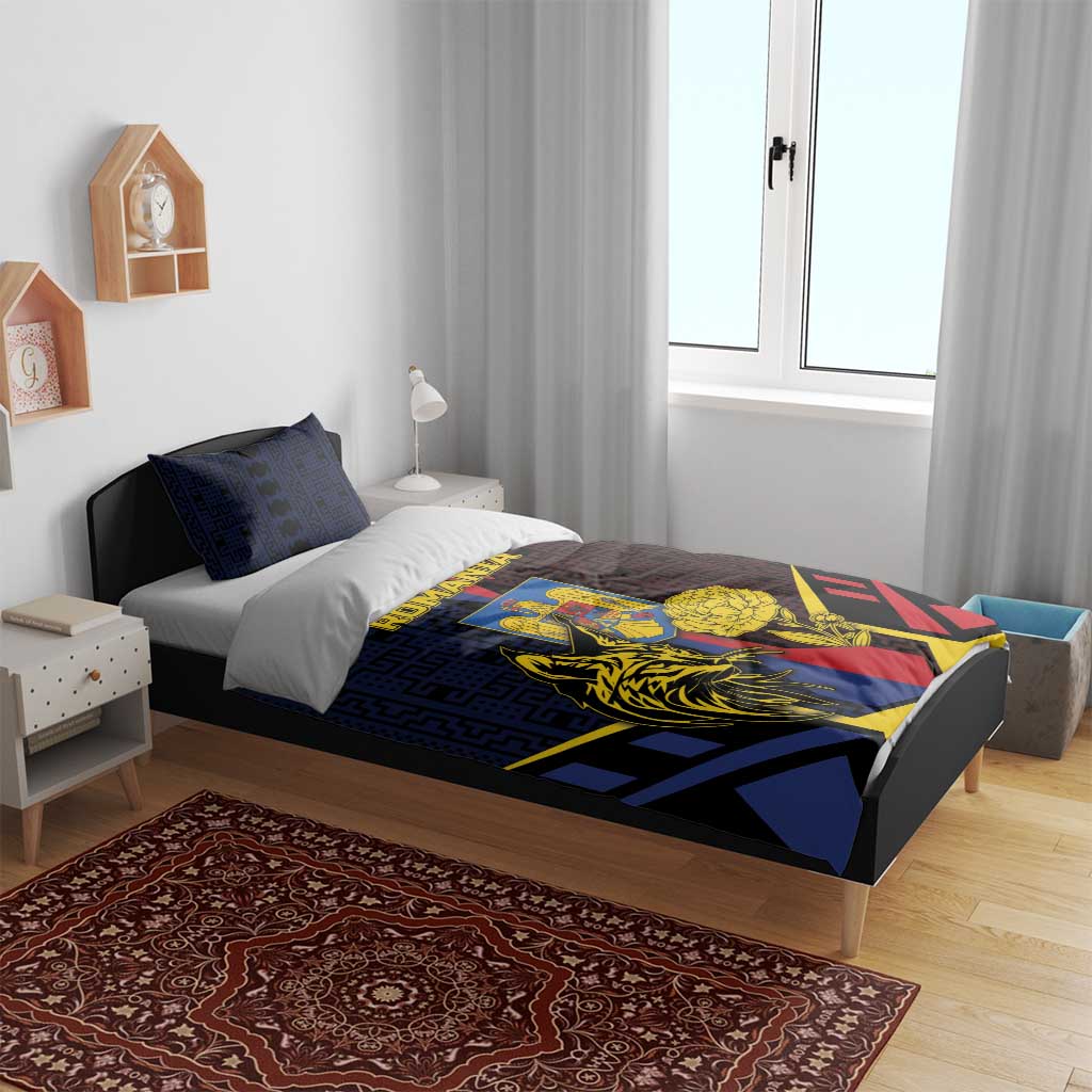 Romania Bedding Set The Eurasian Lynx With The Peony - Wonder Print Shop