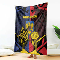 Romania Blanket The Eurasian Lynx With The Peony - Wonder Print Shop