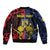 Personalized Romania Bomber Jacket The Eurasian Lynx With The Peony - Wonder Print Shop